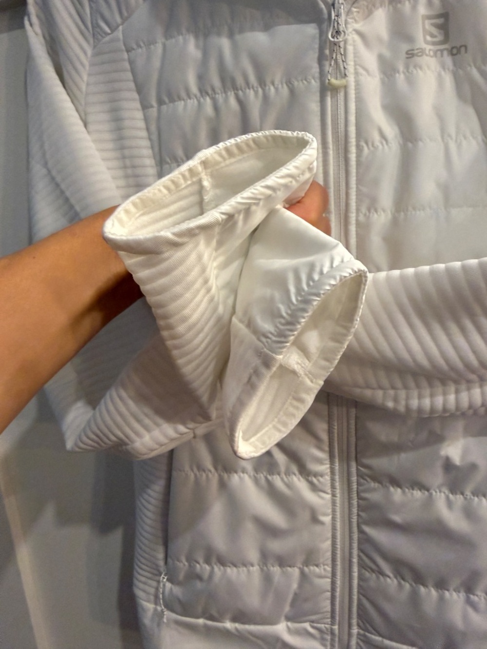 Salomon Women’s White Hybrid Jacket – Size Small | Brand New, Never Used - Picture 4 of 7